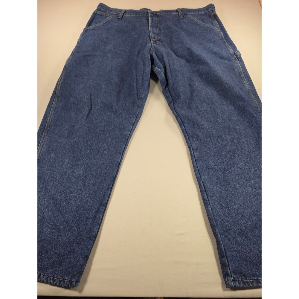 Wrangler Authentics Mens Fleece Lined Carpenter Jeans Blue 38x30 10ZM4FLDI